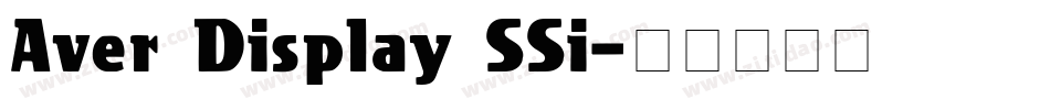 Aver Display SSi字体转换
